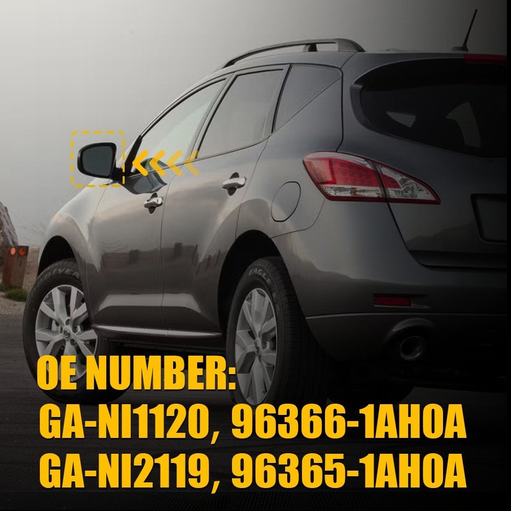 Mirror Glass For Nissan Murano 2009-2014 Heated Left Right Side w/ Backing Plate