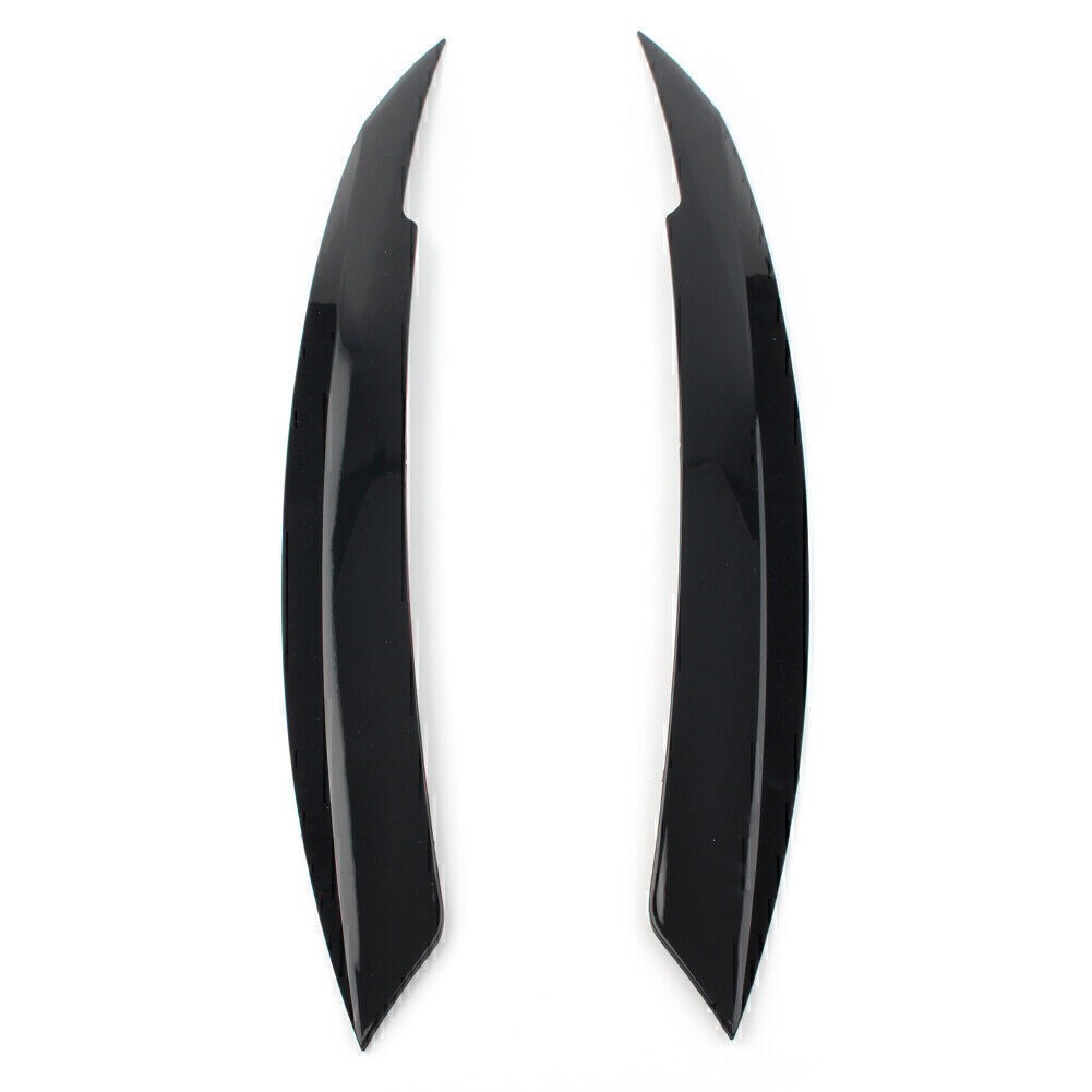 Glossy Black Headlight Eyelid Eyebrow Cover For VW Jetta MK6 2010 2011 2012-2018