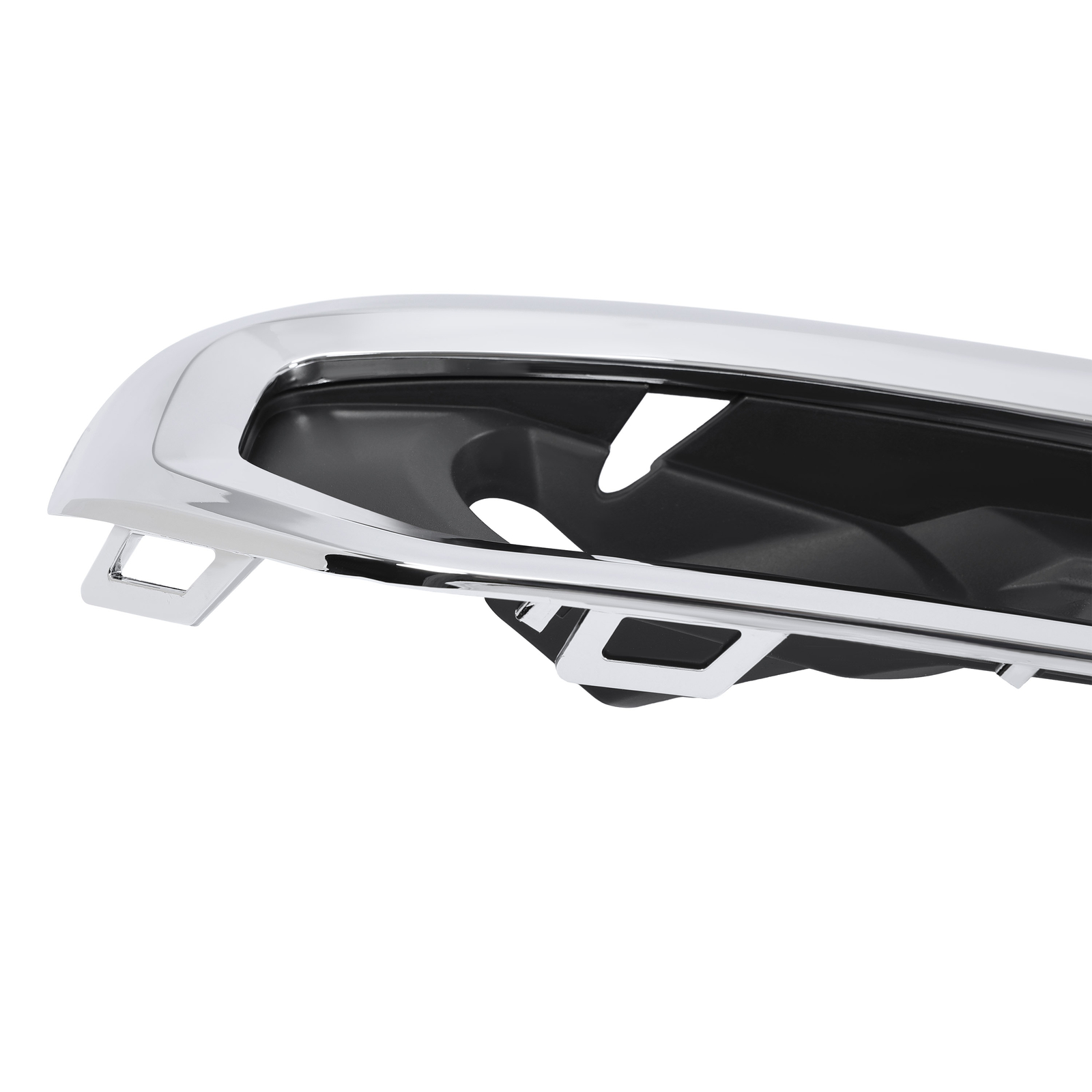 KUAFU Right Side Black Bumper Fog Light Bezel Chrome For GMC Acadia 2017-2019