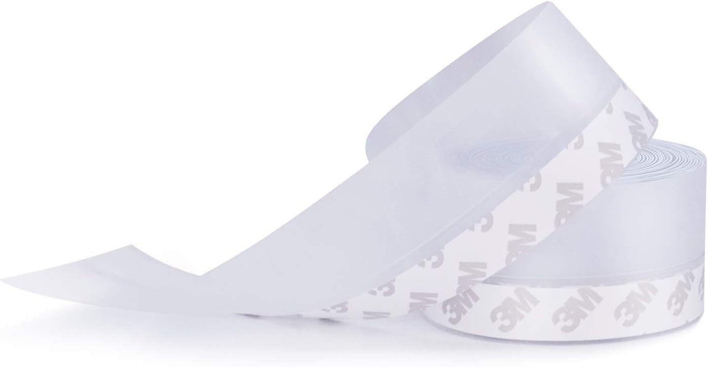Adhesive Weather Stripping, 0.02 Inch Thick Silicone Tape for Draft Prevention