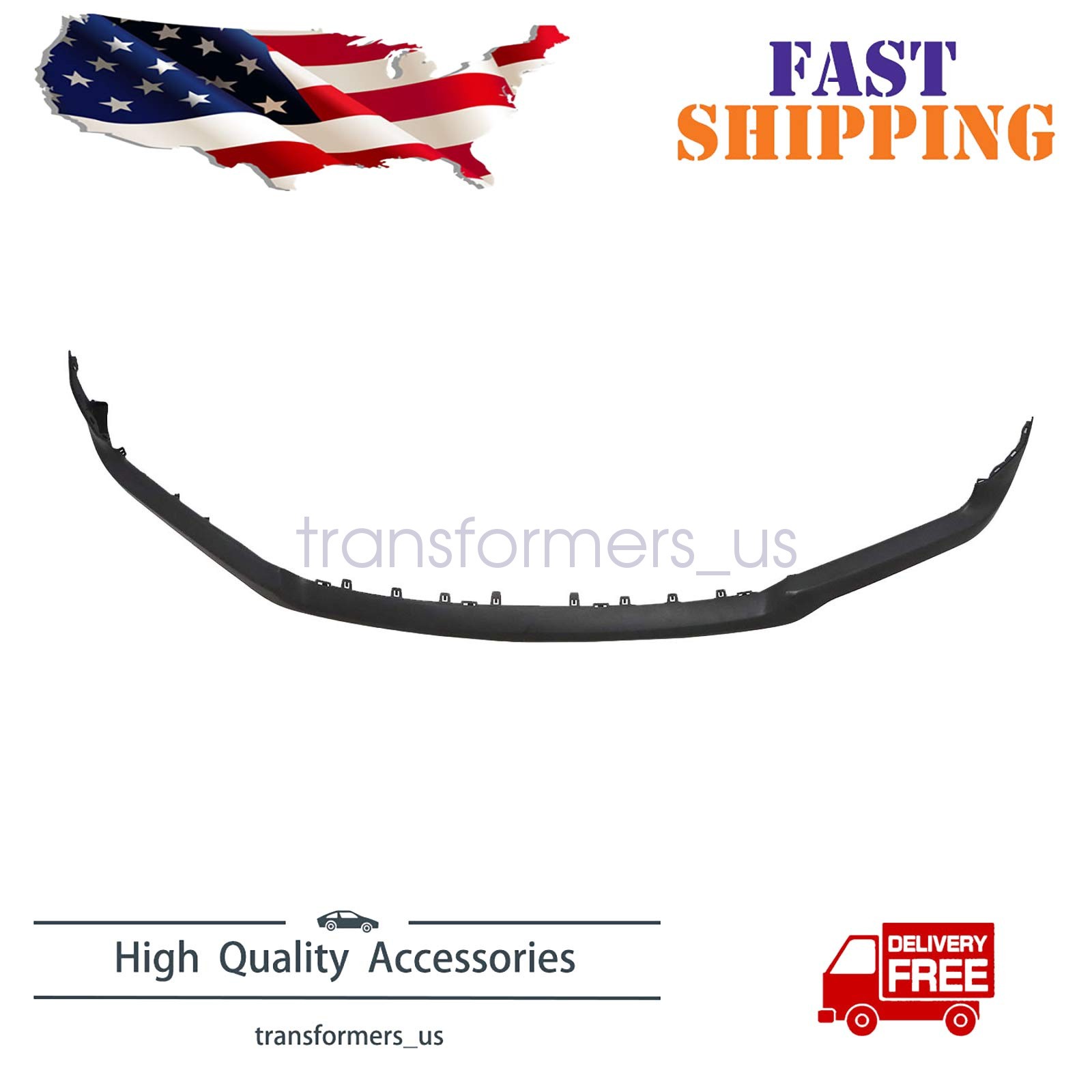 Matte Black Front Bumper Cover Grille Upper Molding Trim Fit 2018-20 Ford F-150