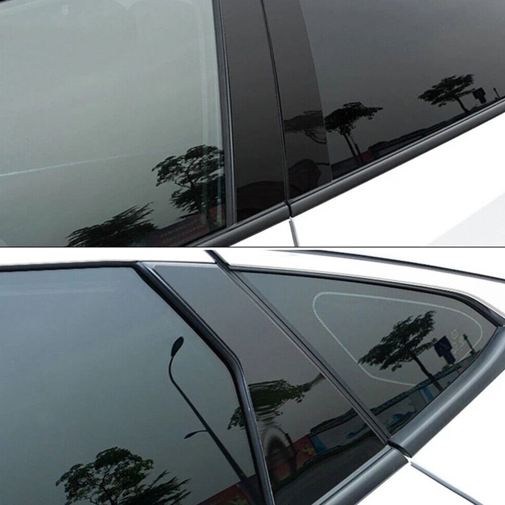 For 2022 Honda Civic 11th Glossy Black Pillar Post Door Trim Car Auto Accessory