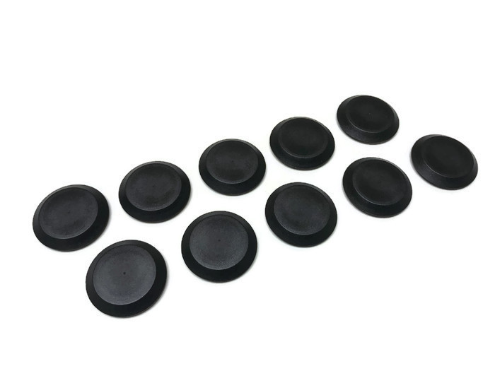 (10) 1″ Inch Black Plastic FLUSH MOUNT HOLE PLUG – Sheet Metal Auto Body Panel