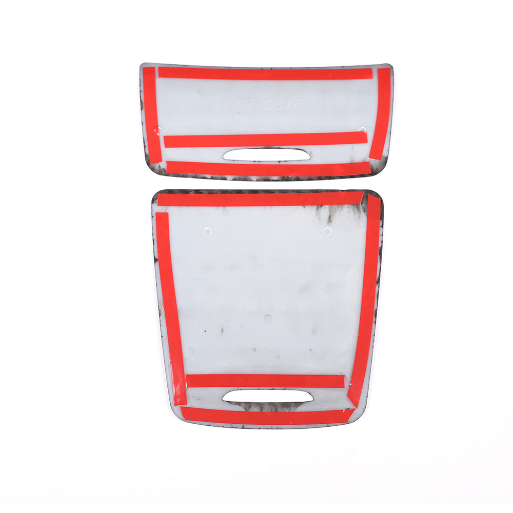 Carbon Fiber Look Center Storage Box Panel Cover For Benz CLA GLA A Class