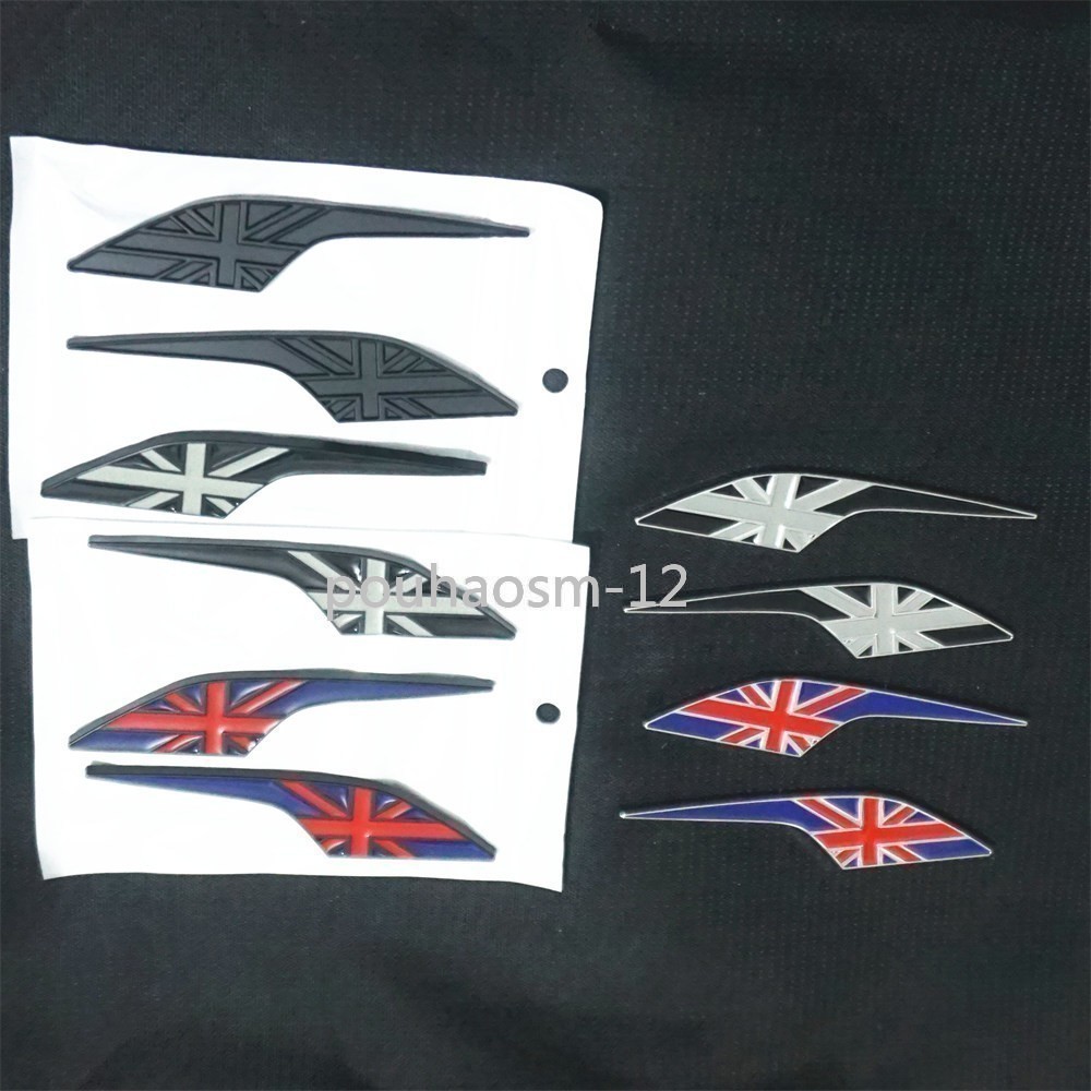 1x Red USA Flag Matte Black Left Metal Front Grille Emblem Badge America Vehicle