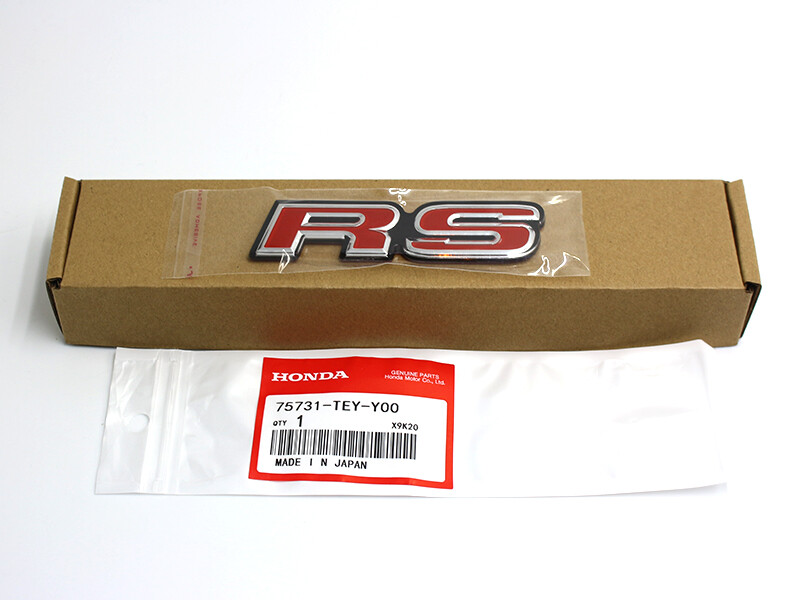 Genuine Parts RS HONDA LOGO EMBLEM BADGE REAR FOR HONDA CIVIC FC FK JAZZ 15-20