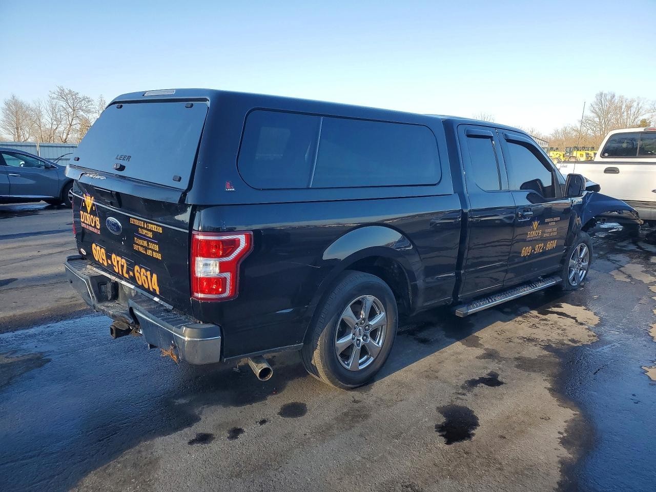 2015-2020 Ford F150 RIGHT Rear Cab Corner Paint Code: G1 Shadow Black