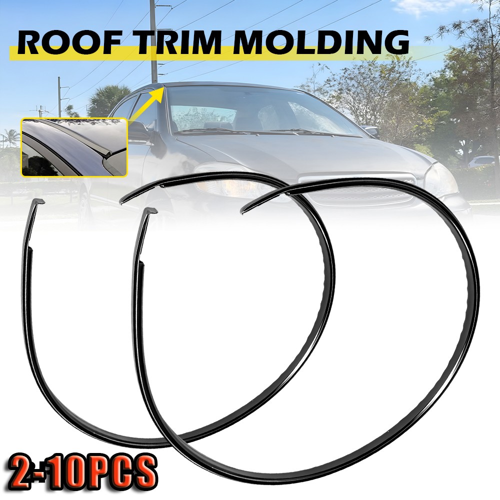For Toyota Corolla 2003-08 Replace Roof Drip Molding Trim Rubber Seal Strip2-10x