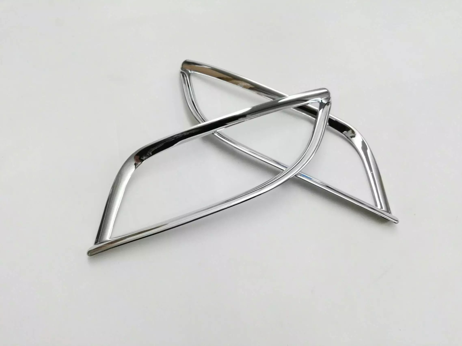 2PCS ABS Chrome Rear Fog Light Lamp Trim Cover For Jeep Compass 2017-2021