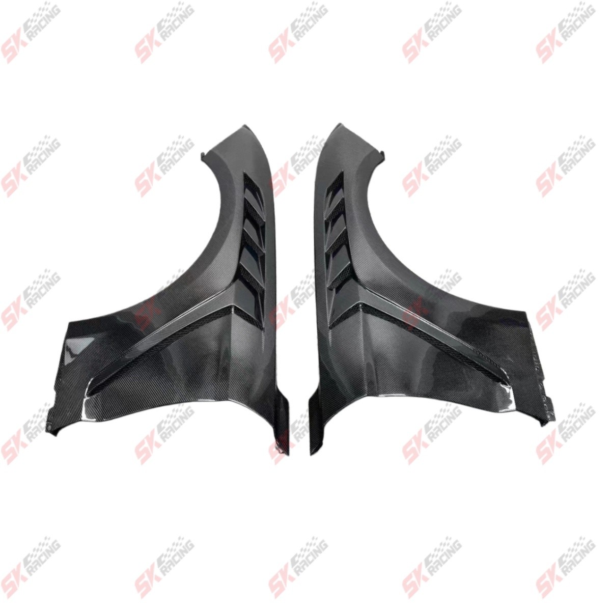 Carbon Fiber Front Side Fender Cover Kits Fits Ford Mustang S550 S650 2018-2027