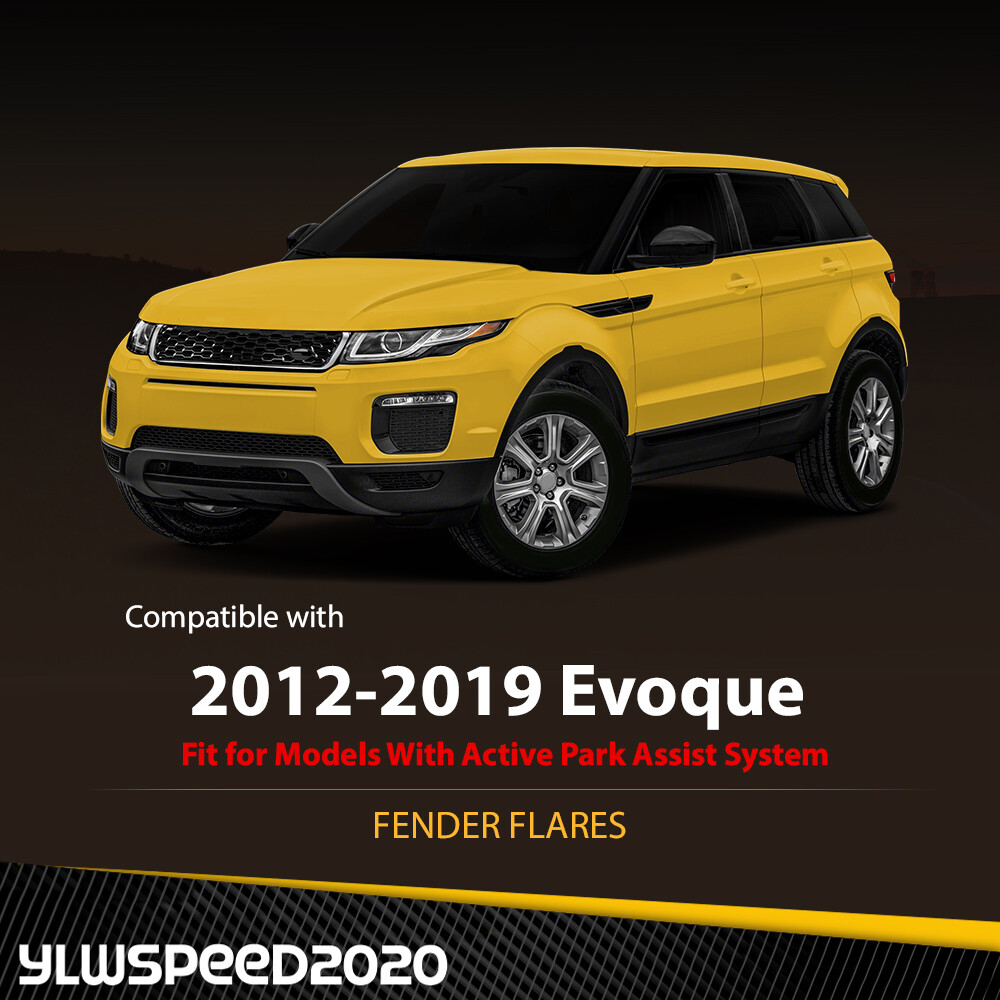 Fender Trim Molding Fit For 2012-19 Land Rover Range Rover Evoque Front Textured