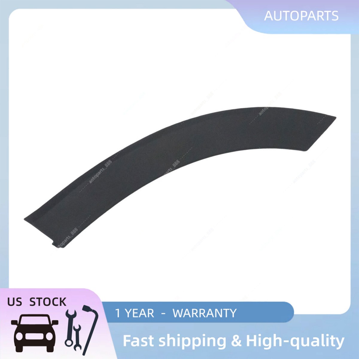 For Honda Pilot 2016-2022 Black Driver Rear Door Wheel Arch Molding Garnish Trim