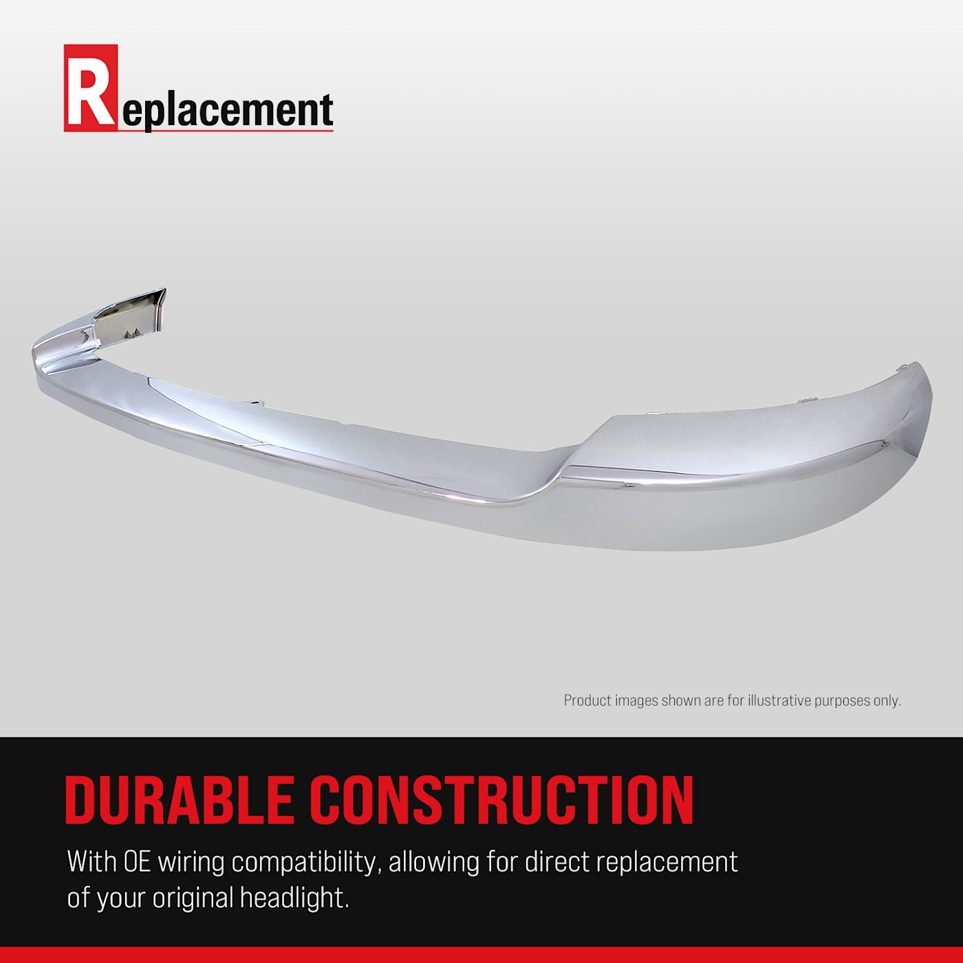 Bumper Face Bar Trim Molding Step Pad Front Driver Left Side Hand 42660271