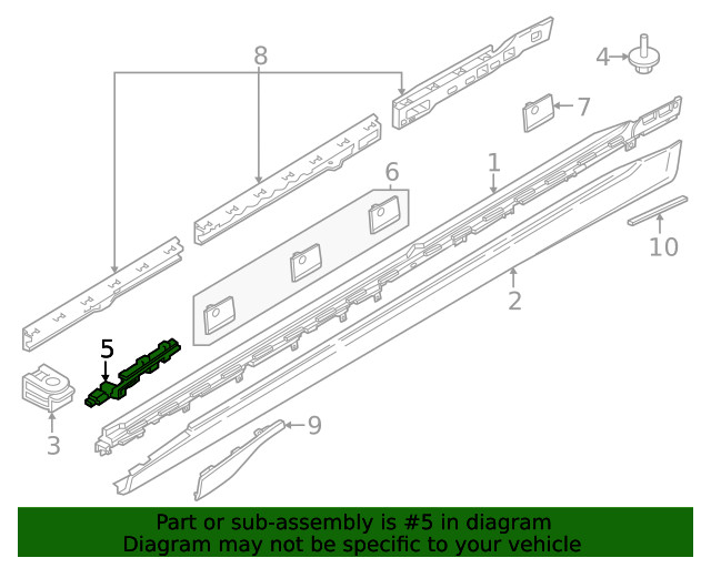 Genuine BMW Mount Bracket 51-77-9-464-163