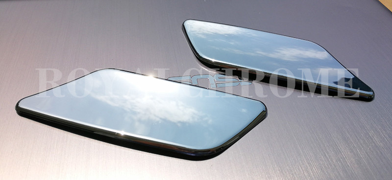 US STOCK x2 CHROME Headlight Washer Caps for Mercedes Benz W164 ML Class 08-11