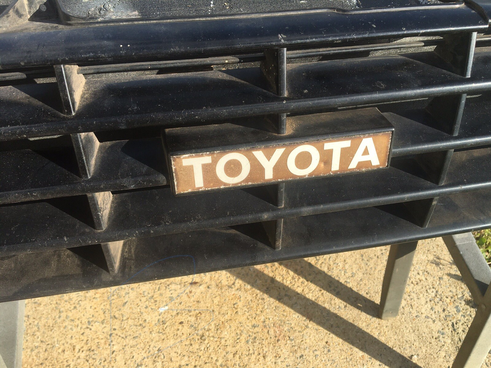 Grill Emblem Overlay For Toyota 2 Wheel Drive PickUp Truck 1984 1985 1986