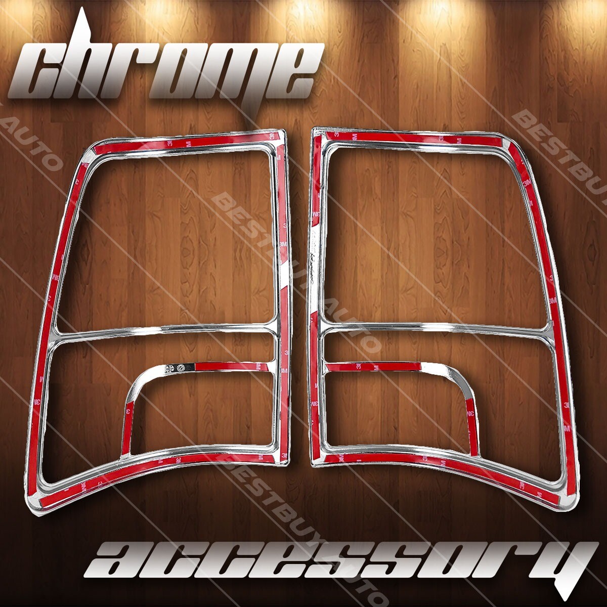 High Gloss Chrome Tail Light Lamp Cover Overlay Trim For 2010-2018 Ram 1500