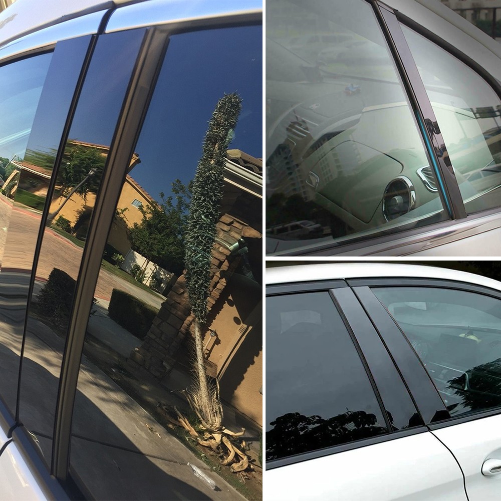 Pillar Posts 2019-2021 10pc Set Door Trim for Toyota Rav4 Mirror Cover Kit Black