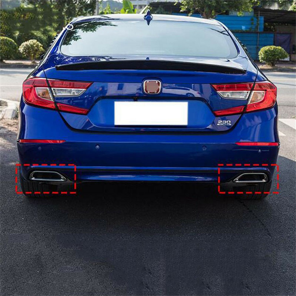 For Honda Accord 2018 2019 2020 Exhaust Muffler Tail Pipe Tip Tailpipe W/Bracket