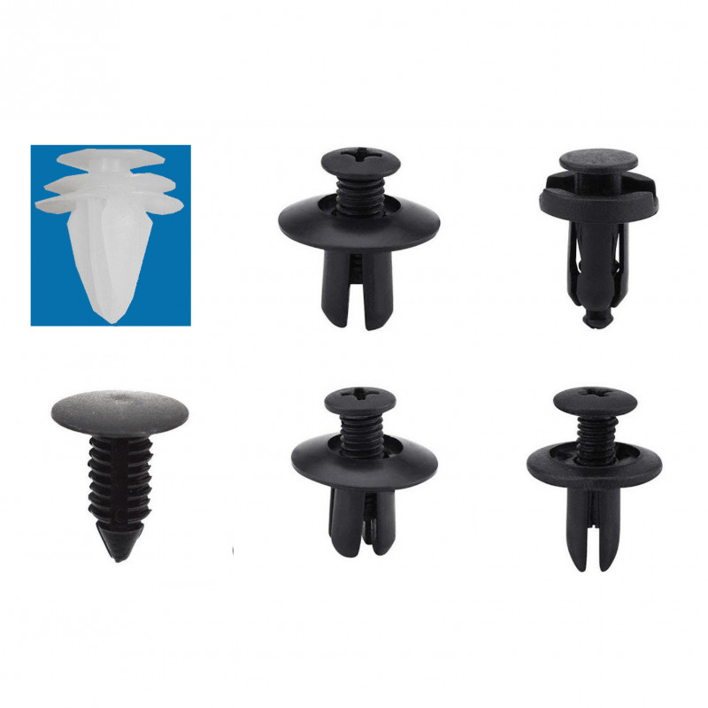 For Nissan Fastener Box Set Bumper Fender Liner Push Type Retainer Clips 6 sizes