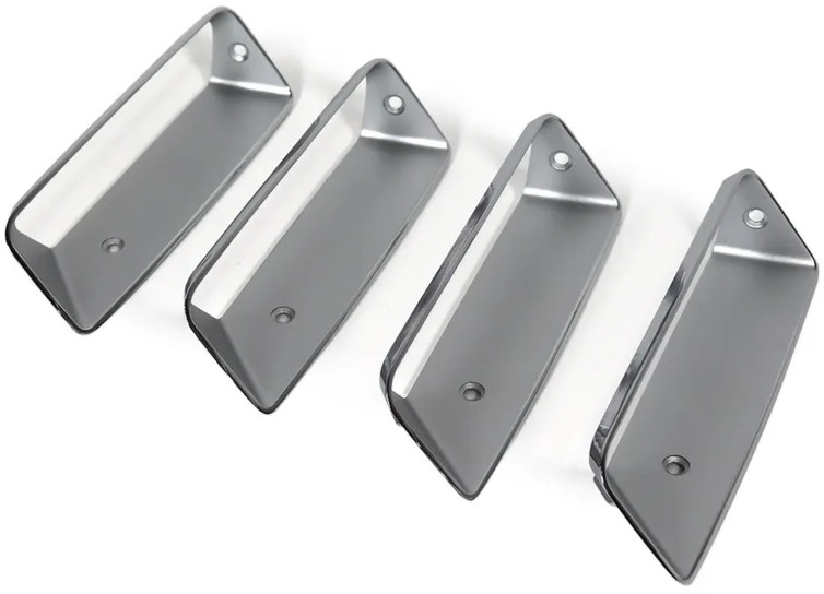 1969 Corvette Side Fender Louver Inserts Left LH Driver Side 4 piece Set C3 NEW
