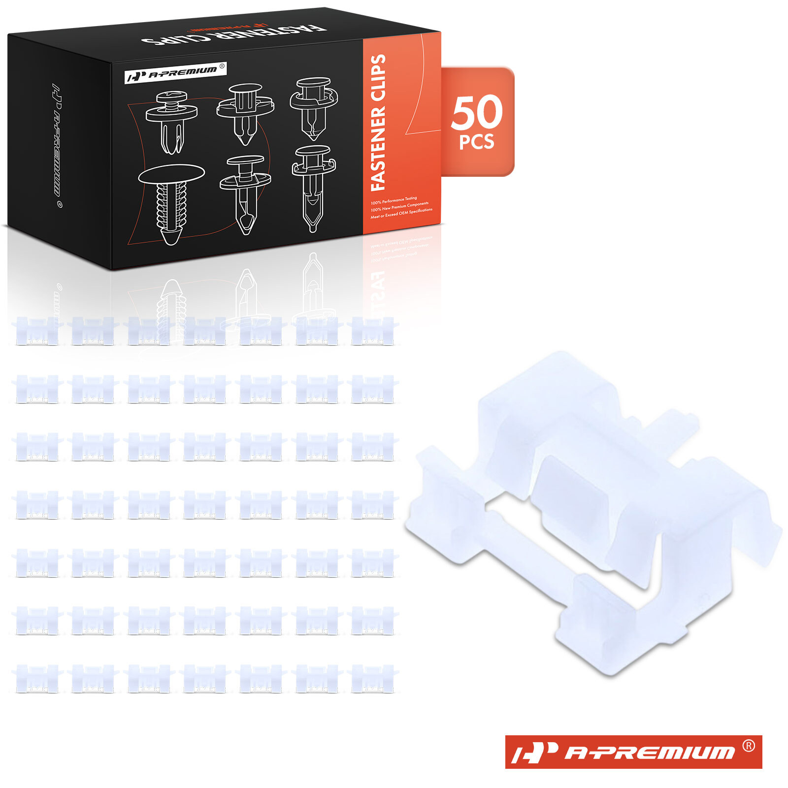 A-Premium 50Pcs 24mm Nylon Roof Moulding Clip Retainer for BMW 3-Series 4-Series