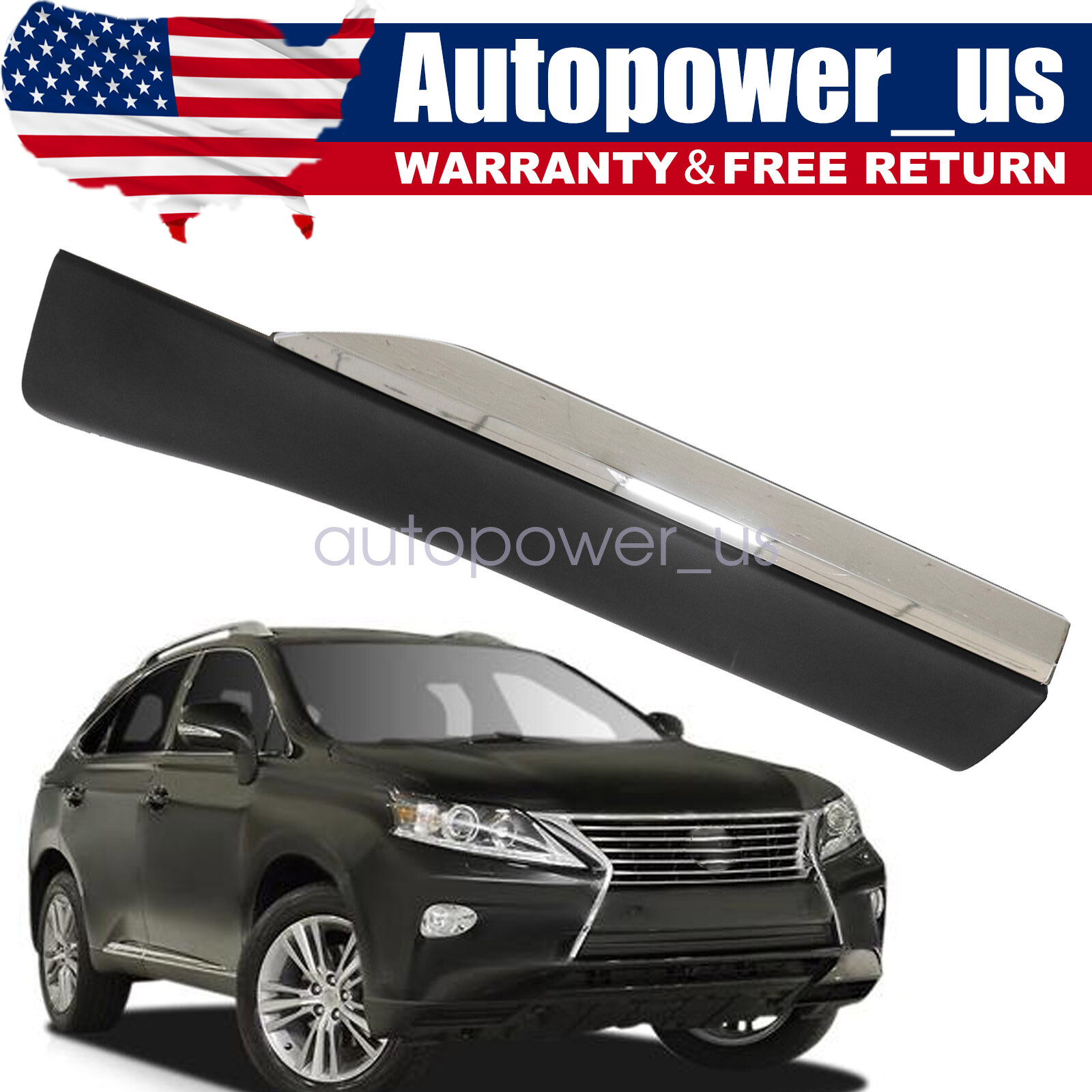 Door Molding Passenger Side Rear Lower For Lexus RX350 RX450h 2010-15 750750E010