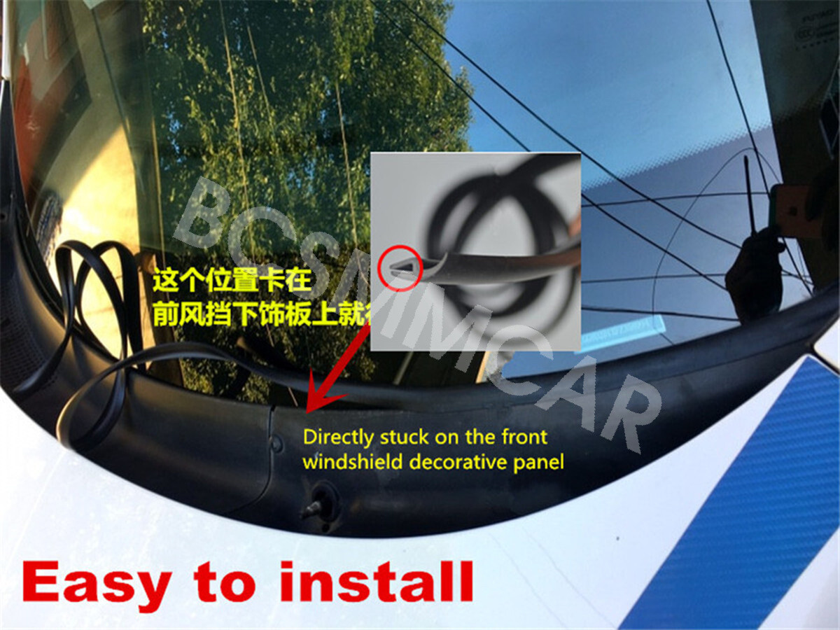 1.7M Wiper Panel Hood Rubber Seal Strip Moulding Trim For Car Front Windshield