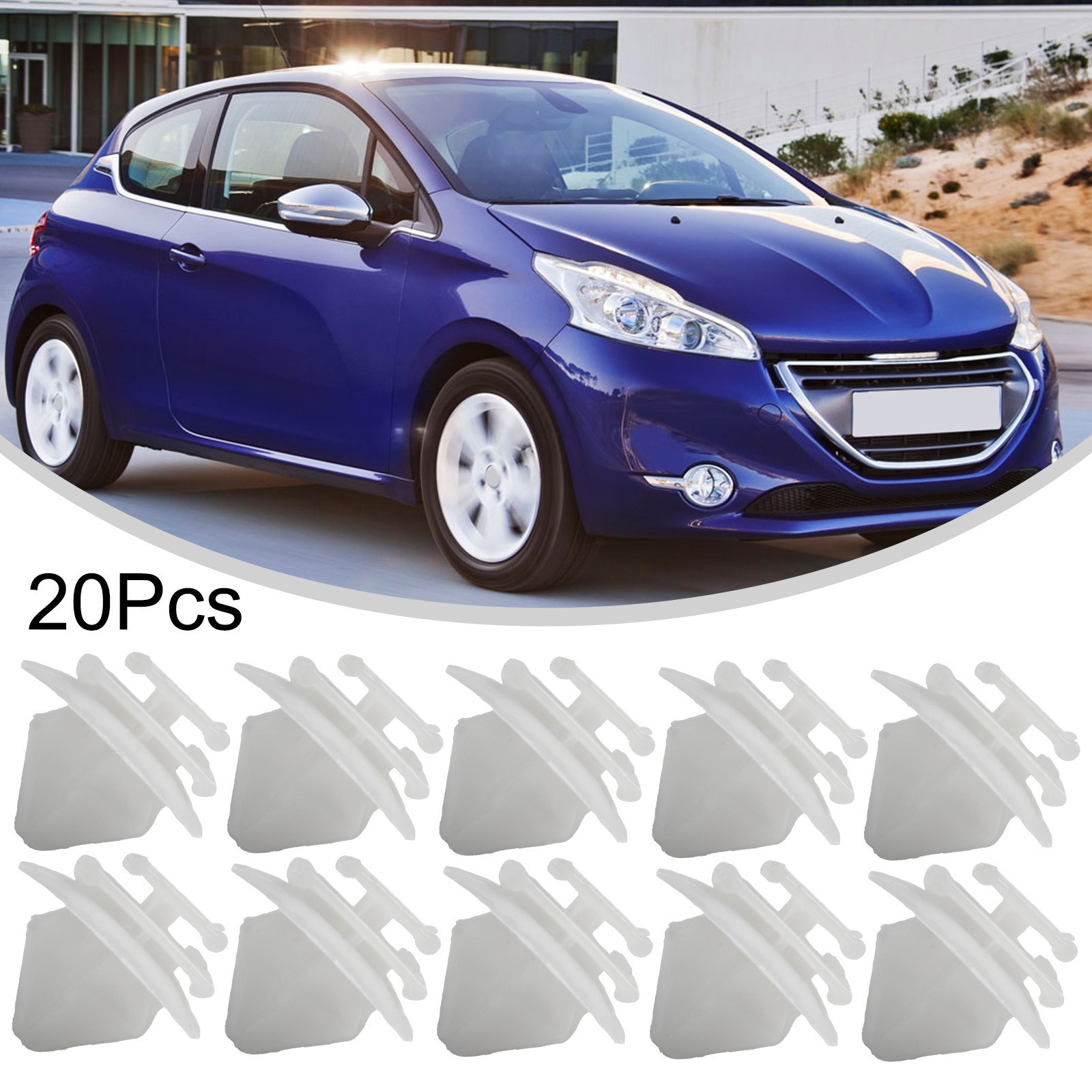 20Pcs Car Exterior Door Trim Clips for C2 C3 206 207 8565 40 856540 7701056846