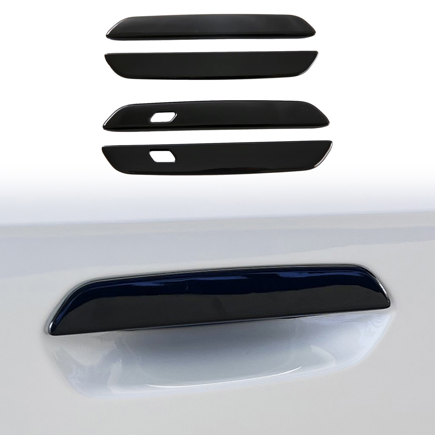 Glossy Black ABS Exterior Side Door Handle Cover Trim For BMW X3 G45 2025-2026