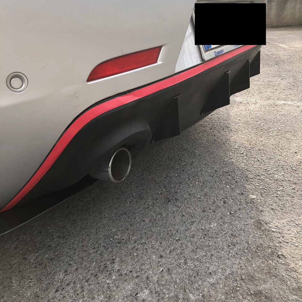 For Mini Cooper Clubman Paceman Countryman Rear Bumper Lip Diffuser 4 shark Fin