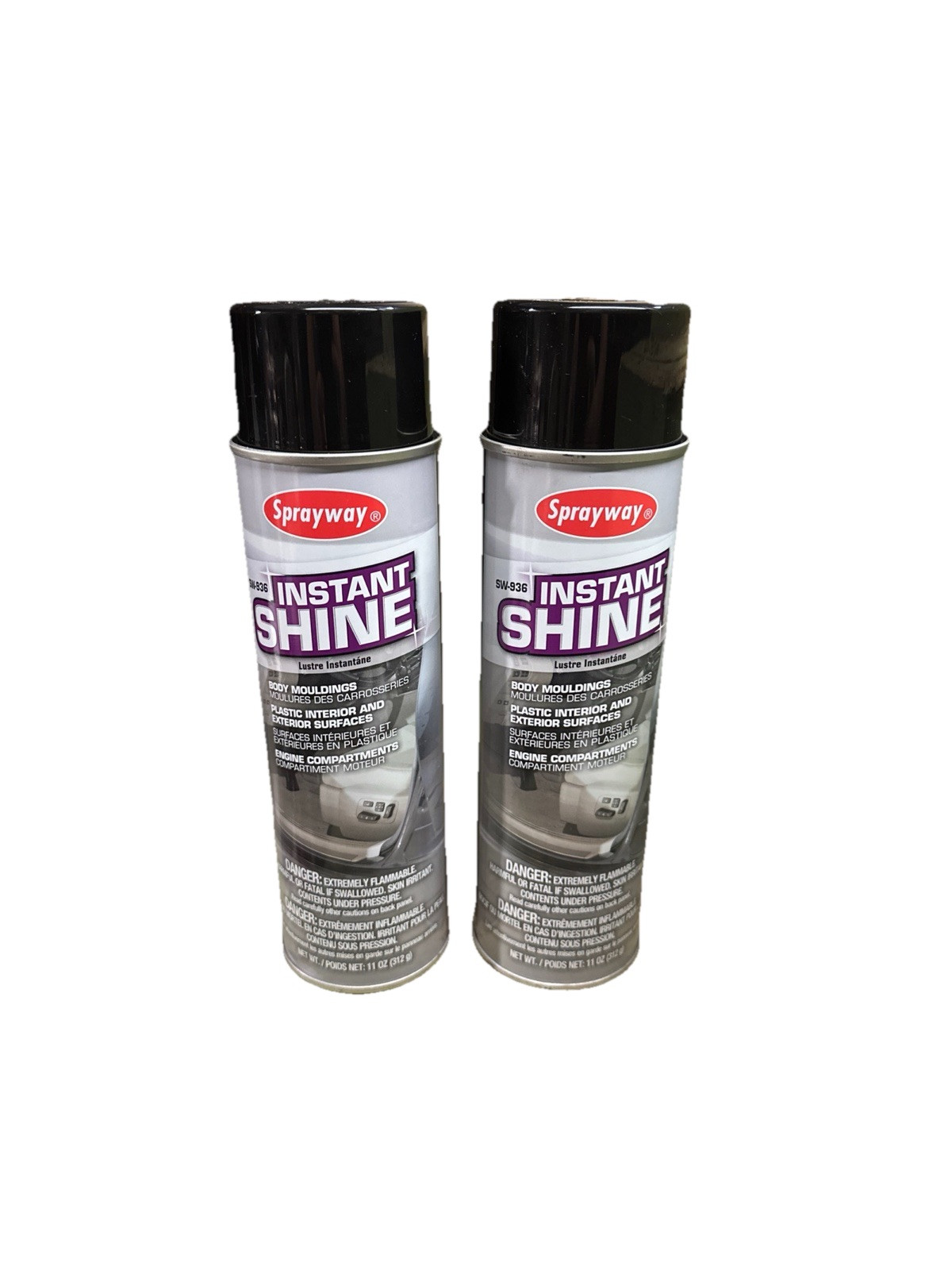 2 Pack Sw936 20 Oz. Instant Shine Can, Clear, Wash And Shine