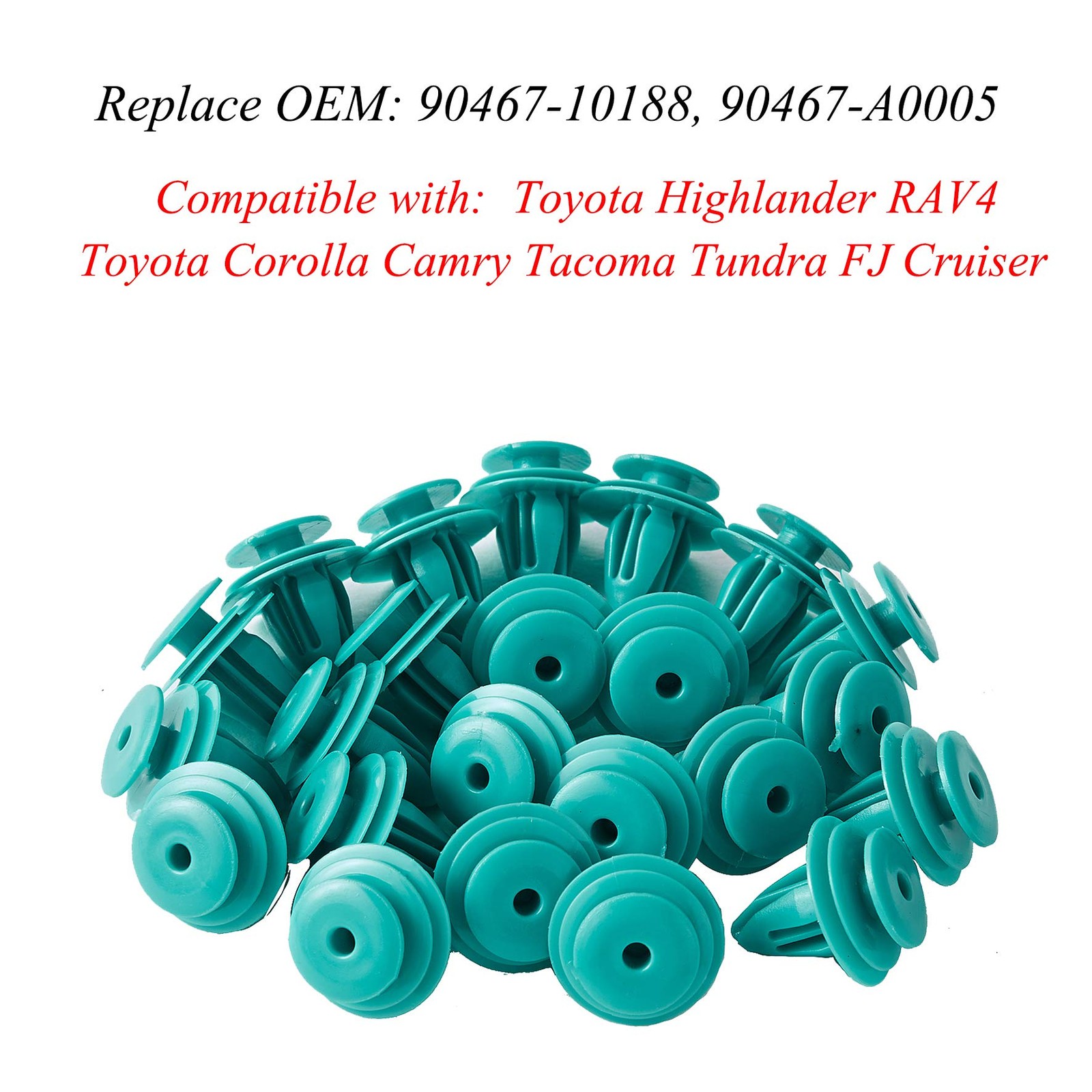 100Pcs Trim Door Panel Retainer Clips, Car Push Fastener Clips, Door Trim Cli…