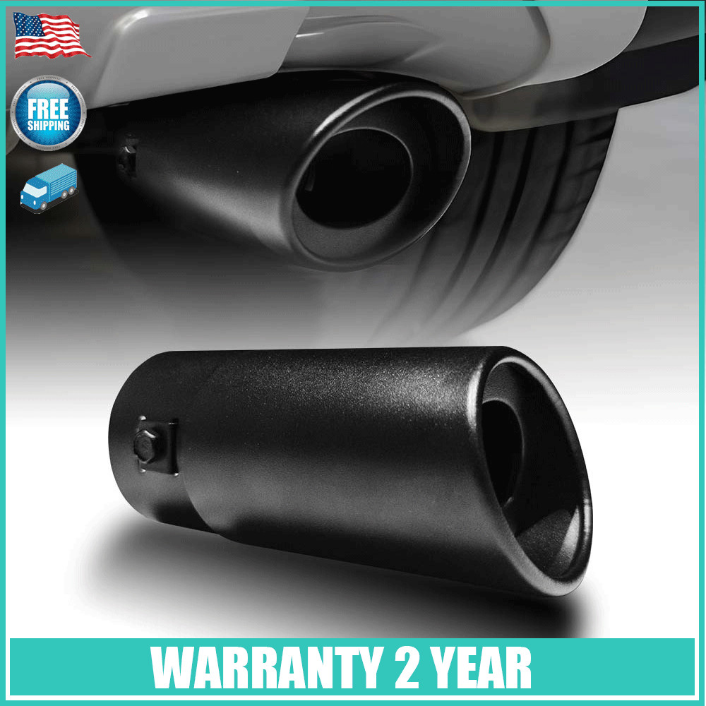 5.66″ in Car Clamp-on Exhaust Tip Exhaust Pipe Tail Muffler Stainless Bend Bevel