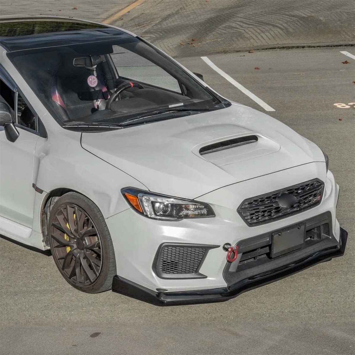 For Subaru WRX STi CS Style 2015-2021 Gloss Black Front Bumper Lip Splitter Kits