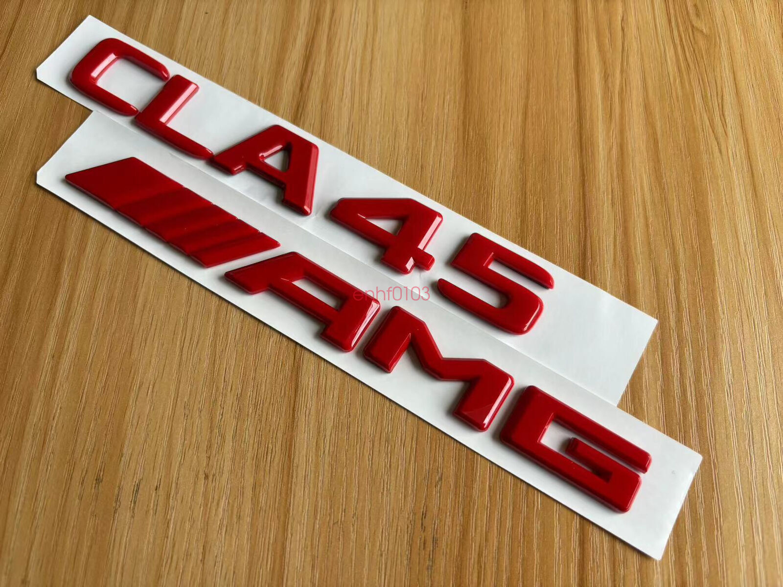 Gloss RED 3D CLA45 AMG Number Letters Rear Trunk Badge Emblem for Mercedes Benz