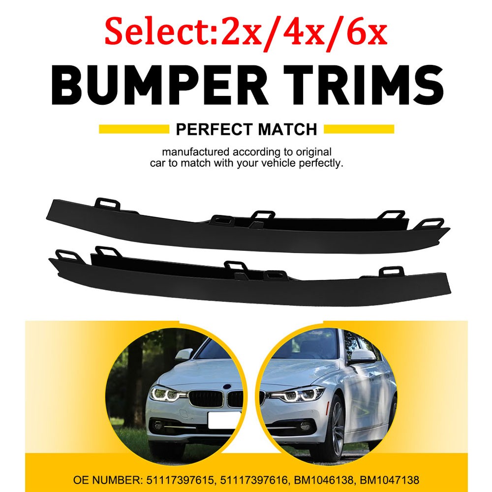 Grille Trims Grill Driver & Passenger For BMW 320i 328d 330e 330i 340i M3 2-6X
