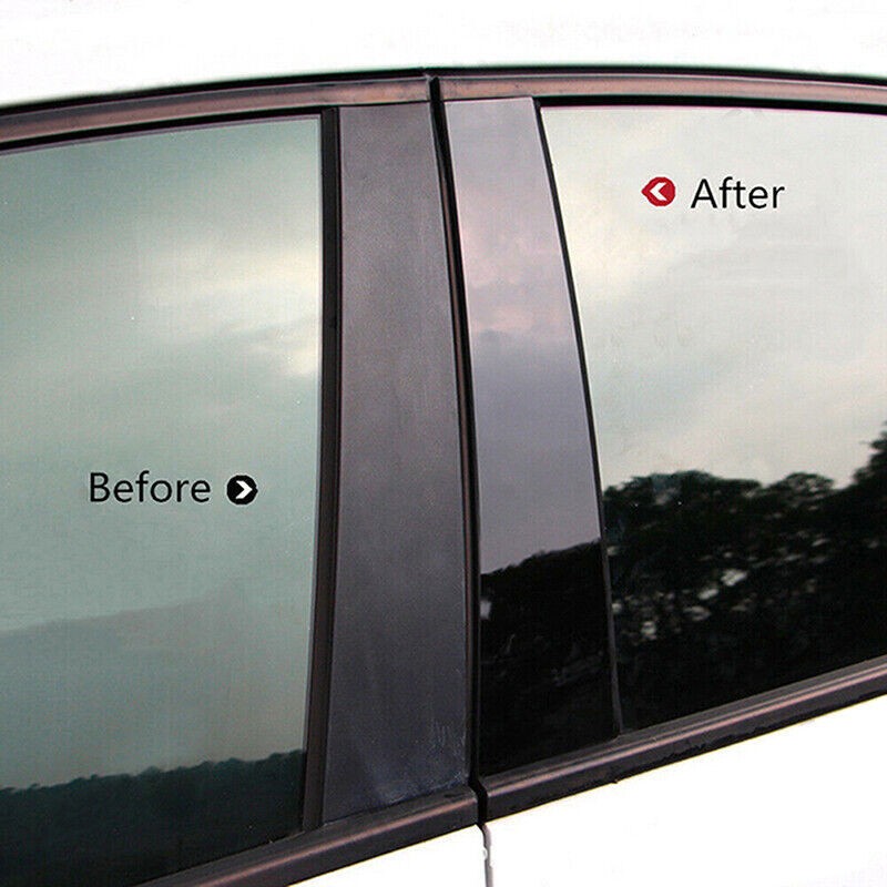 For Porsche Cayenne 2011-2017 Glossy Black Pillar Posts Covers Window Door Trim