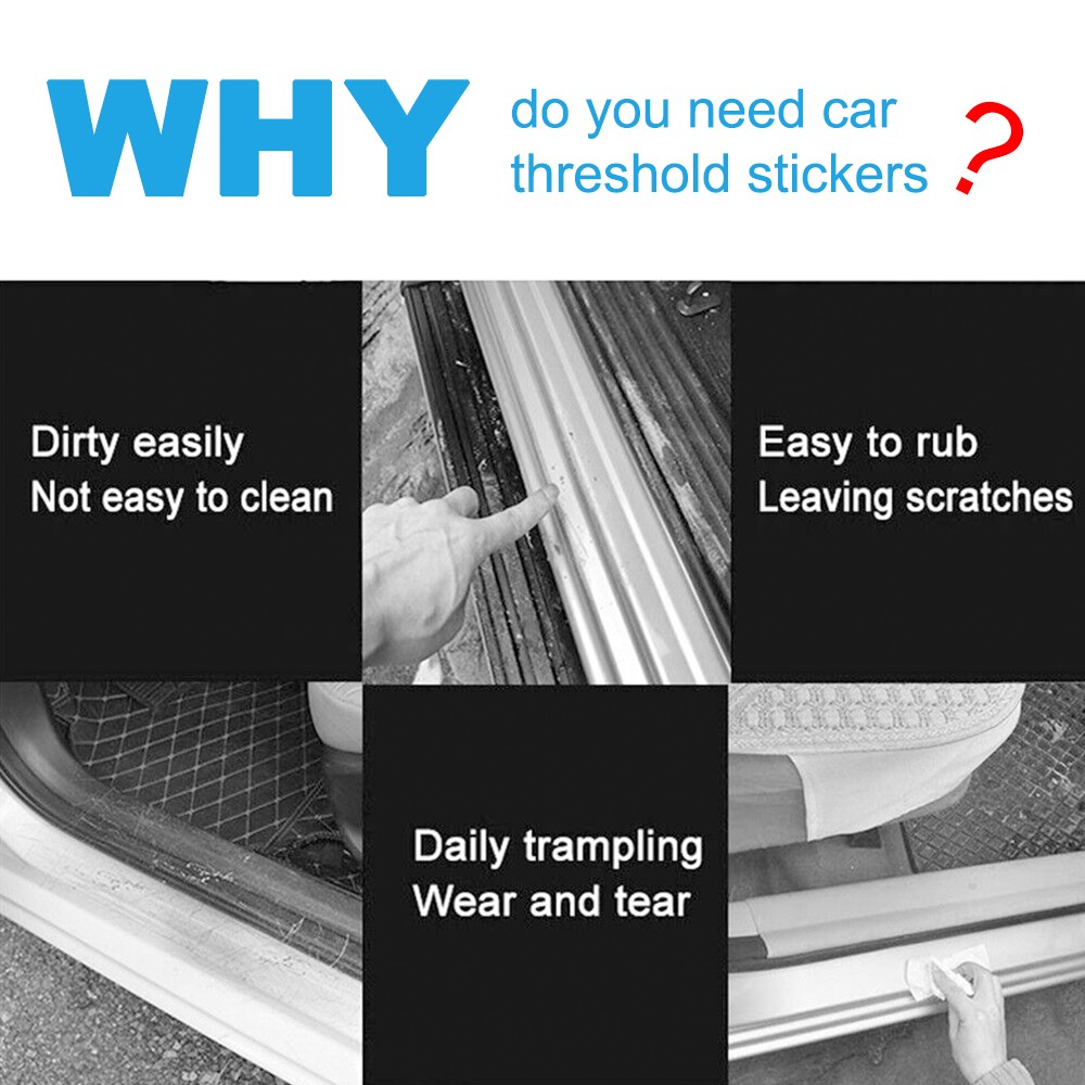 9PCS For Chevrolet Accessories Door Scuff Sill Cover Panel Step Protector Trims