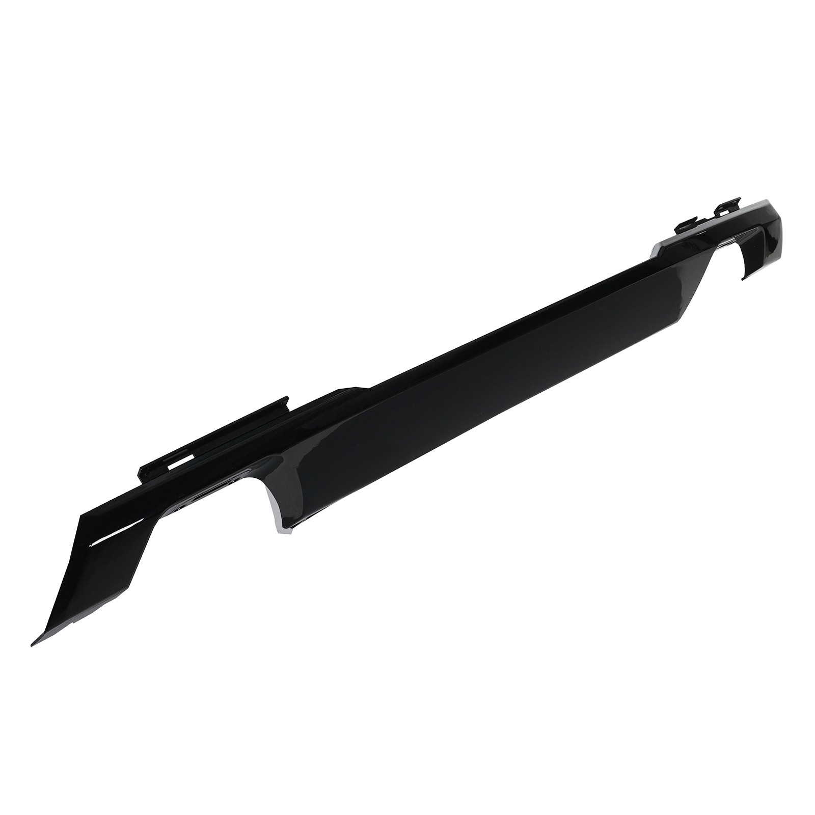 For 2021-2023 Ford F-150 Glossy Black Front Bumper Lower Molding Trim Valance