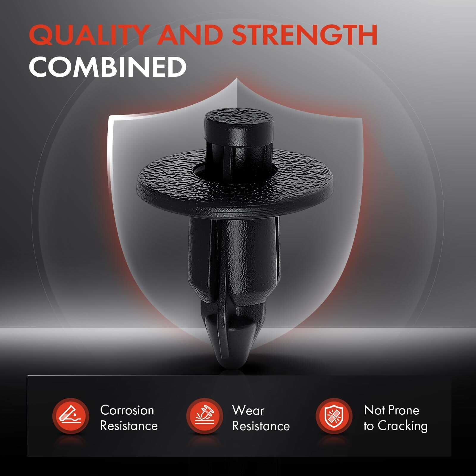20Pcs 6.3mm Nylon Door Trim Retainer Clip Push-Type for Toyota Corolla Lexus Geo