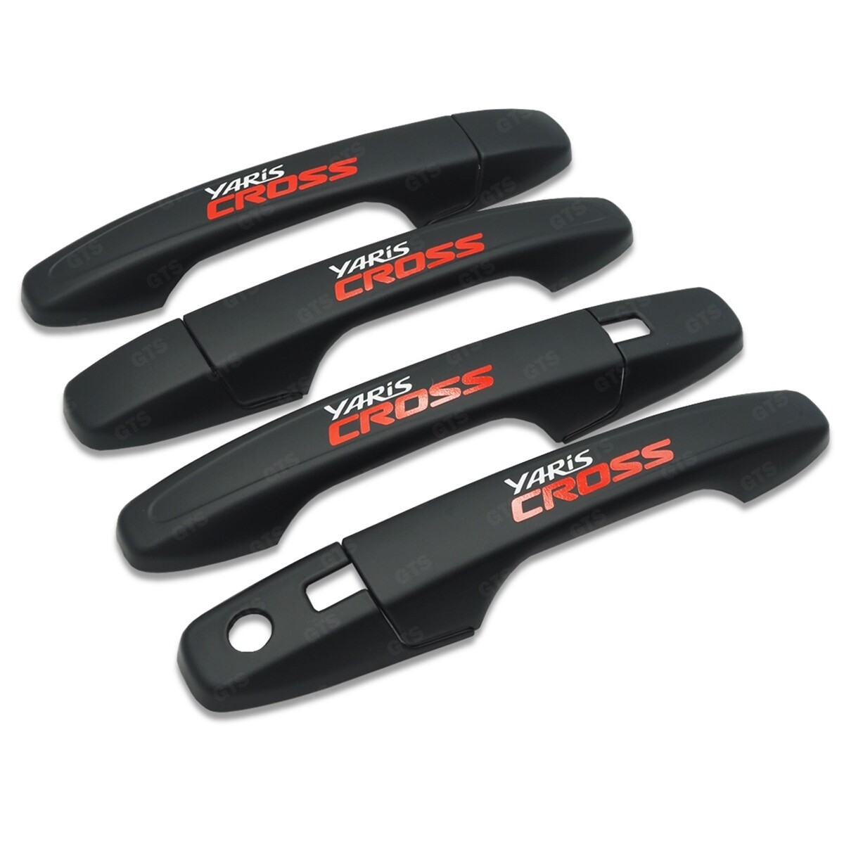 Matte Black Red Door Handle Hand Cover Trim Fits Toyota Yaris Cross 2023 – 24