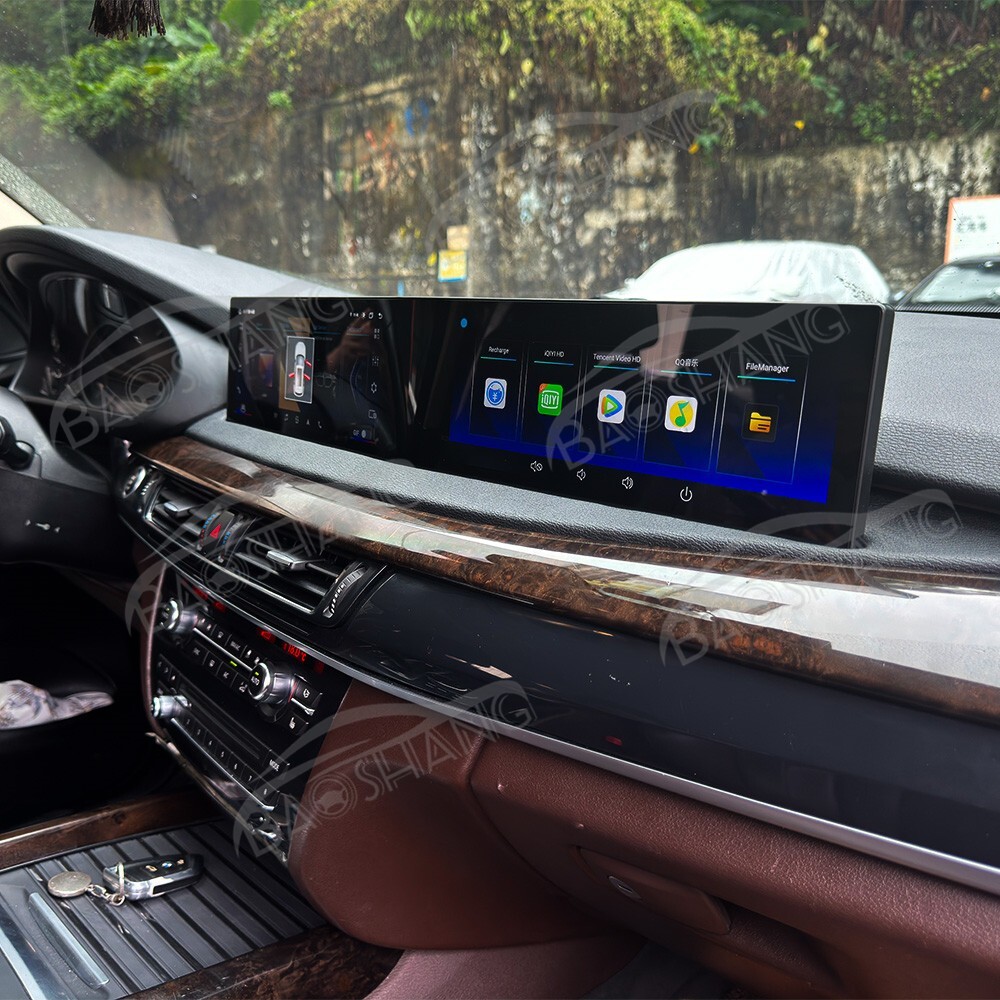 Dual Screen Android Car Radio Screen Head Unit GPS For BMW X5X6 F15 X6 F16 14-18