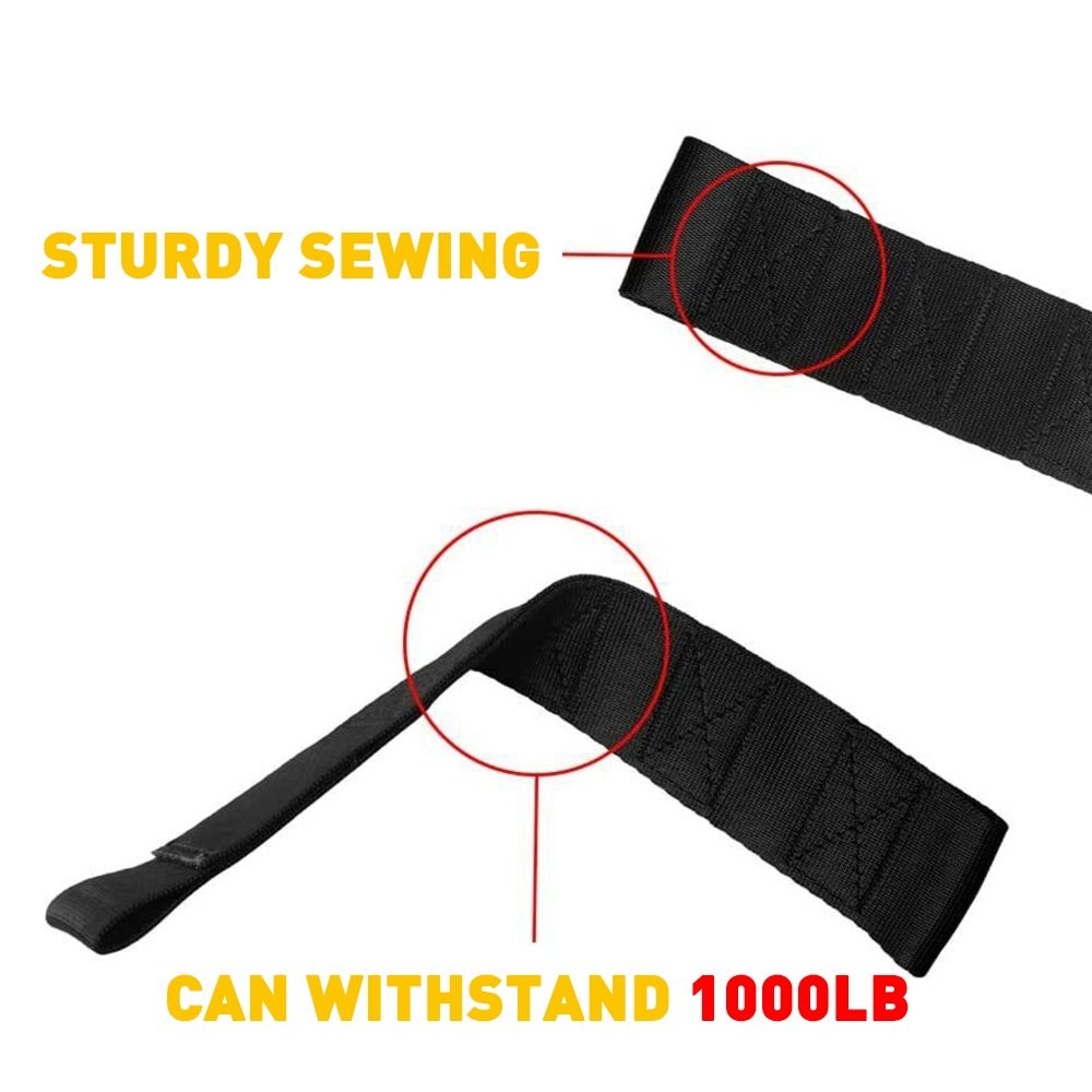 Pair Black Adjustable Door Limiting Straps For Jeep 1955-2006 Wrangler CJ/TJ/YJ