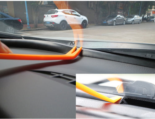 Rubber 1.6m Soundproof Dustproof Sealing Strip for Auto Car Dashboard Windshield
