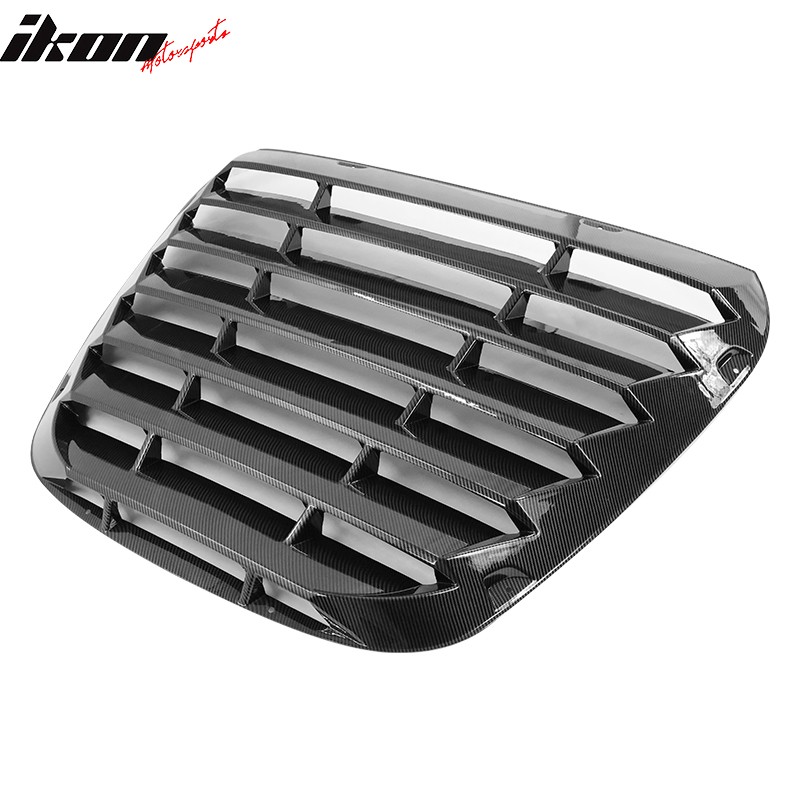 Fits 20-23 Toyota GR Supra A90 IKON Rear Window Louver PP Carbon Fiber Print