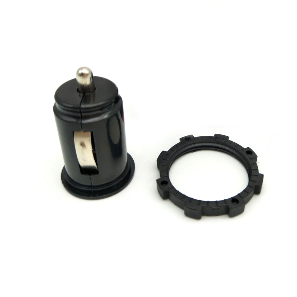 Car Cigarette Lighter Socket DC 12V Dual USB Phone Charger Power Adapter Outlet