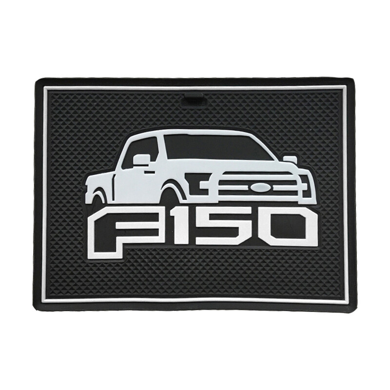 Liner Inserts 2015-2020 for Ford F-150 Cup Holder Door Center Console Mats White
