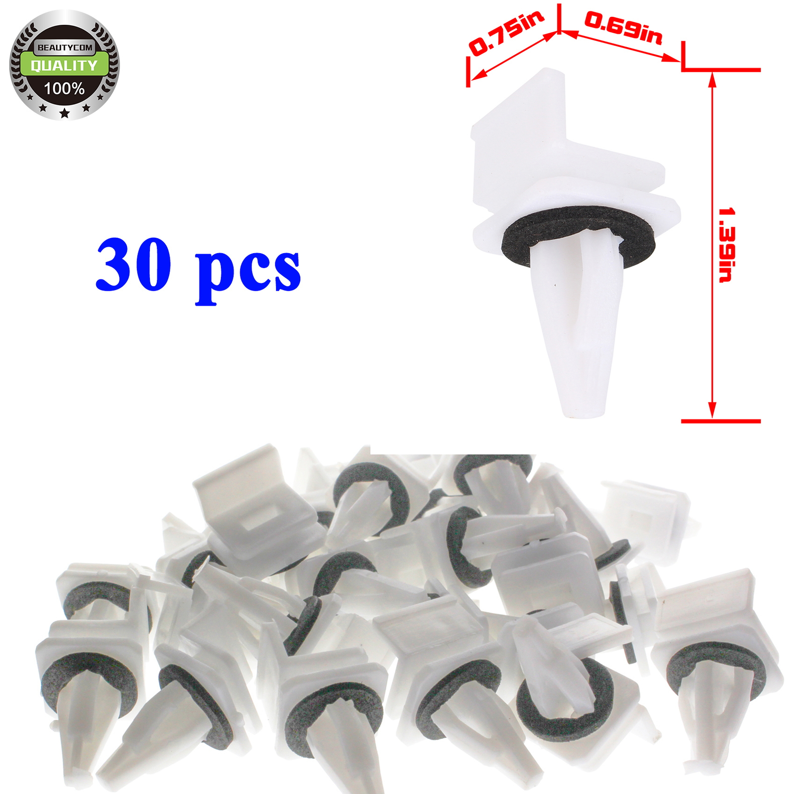 Side Skirt Panel Moulding Clips For Honda TL 1995-08 RSX 2002-06 2003 2004 2005