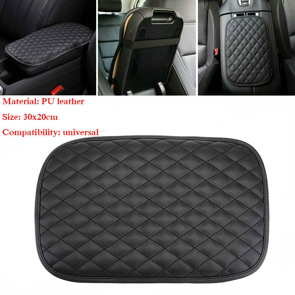 Armrest Pad Cover Center Console Box Cushion Protector Accessories For Car Black